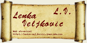 Lenka Veljković vizit kartica